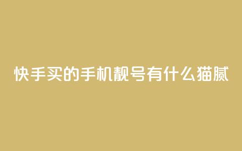 快手买的手机靓号有什么猫腻 - 快手靓号购买中的秘密揭示	，了解有哪些内幕！! 第1张