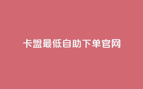 卡盟最低自助下单官网 - 卡盟官网自助下单，最低价格保证！! 第1张
